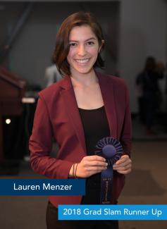 Lauren Menzer, 2018 Grad Slam Runner Up